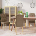 vidaXL Esszimmerstühle 4 Stk. Taupe Stoff
