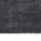 vidaXL Teppichläufer Waschbar Faltbar Anthrazit 80x300 cm Polyester