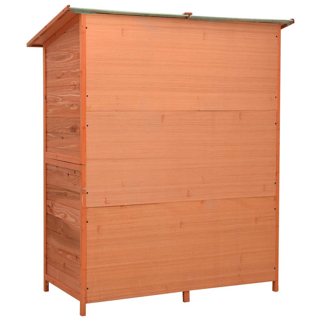 vidaXL Geräteschuppen 136x75x160 cm Tanne Massivholz