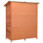 vidaXL Geräteschuppen 136x75x160 cm Tanne Massivholz