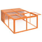 vidaXL Garten-Tierkäfig 150x100x50 cm Massivholz Tanne
