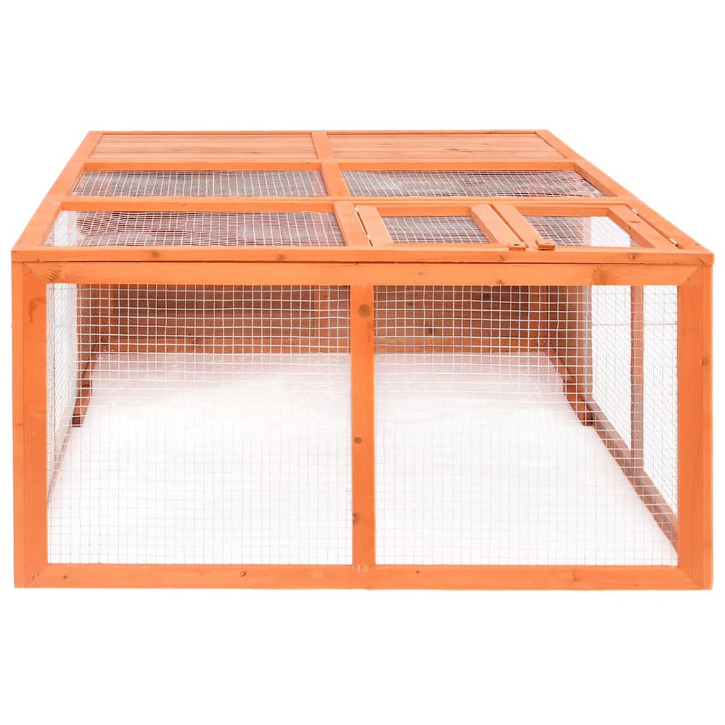 vidaXL Garten-Tierkäfig 150x100x50 cm Massivholz Tanne