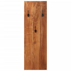 vidaXL Wandgarderoben 2 Stk. 36x3x110 cm Massivholz Akazie