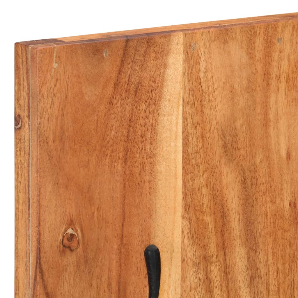 vidaXL Wandgarderoben 2 Stk. 36x3x110 cm Massivholz Akazie