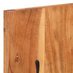 vidaXL Wandgarderoben 2 Stk. 36x3x110 cm Massivholz Akazie