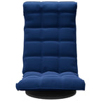 vidaXL Bodenstuhl Drehbar Blau Samt