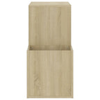 vidaXL Flur-Schuhschrank Sonoma Eiche 105x35,5x70 cm Holzwerkstoff