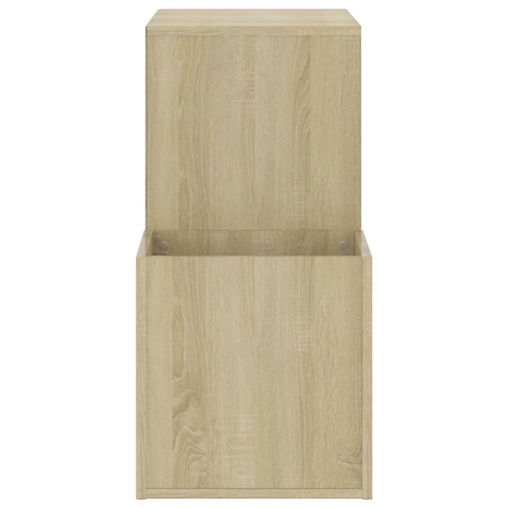 vidaXL Flur-Schuhschrank Sonoma Eiche 105x35,5x70 cm Holzwerkstoff