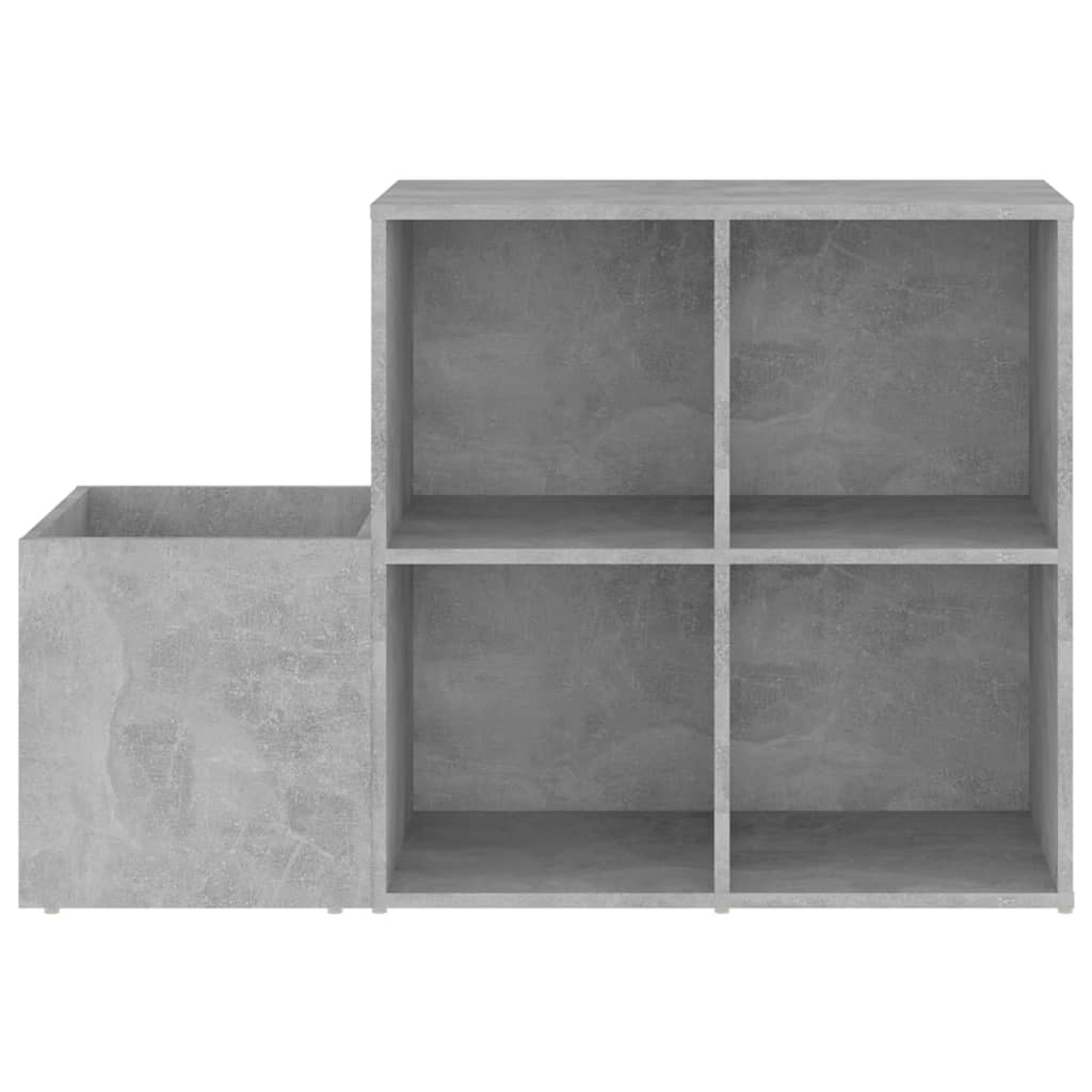 vidaXL Flur-Schuhschrank Betongrau 105x35,5x70 cm Holzwerkstoff