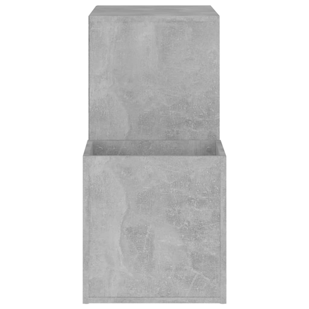 vidaXL Flur-Schuhschrank Betongrau 105x35,5x70 cm Holzwerkstoff
