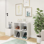 vidaXL Flur-Schuhschrank Hochglanz-Weiß 105x35,5x70 cm Holzwerkstoff