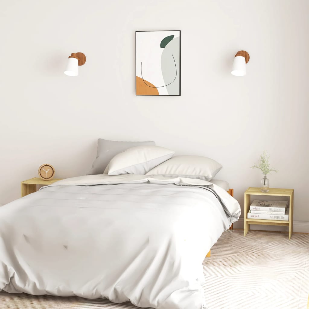 vidaXL Nachttische 2 Stk. 40x30,5x40 cm Massivholz Kiefer
