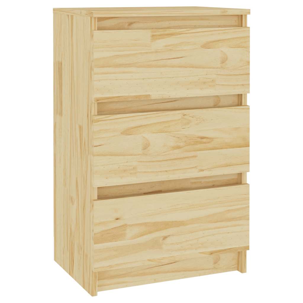 vidaXL Nachtschrank 40x29,5x64 cm Massivholz Kiefer