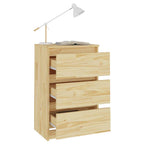 vidaXL Nachtschrank 40x29,5x64 cm Massivholz Kiefer