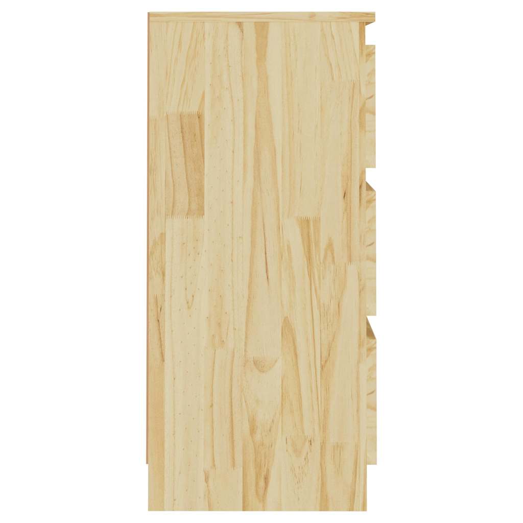 vidaXL Nachtschrank 40x29,5x64 cm Massivholz Kiefer