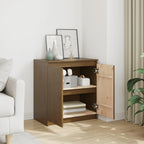 vidaXL Beistellschrank Honigbraun 60x36x65 cm Massivholz Kiefer