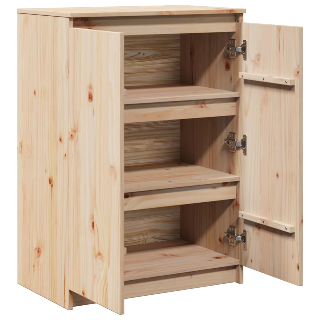 vidaXL Sideboard 60x36x84 cm Massivholz Kiefer