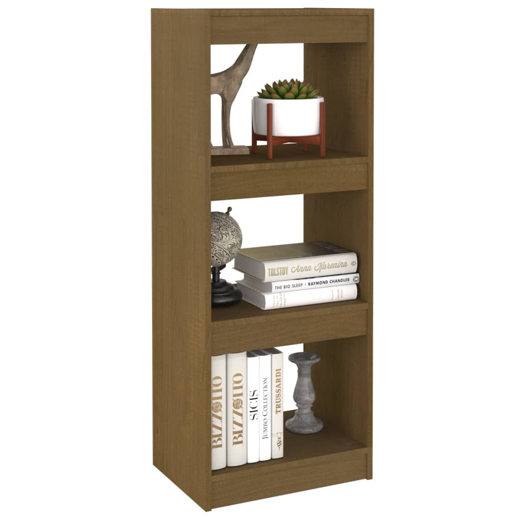 vidaXL Bücherregal/Raumteiler Honigbraun 40x30x103,5 Massivholz Kiefer