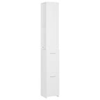 vidaXL Badschrank Weiß 25x26,5x170 cm Holzwerkstoff