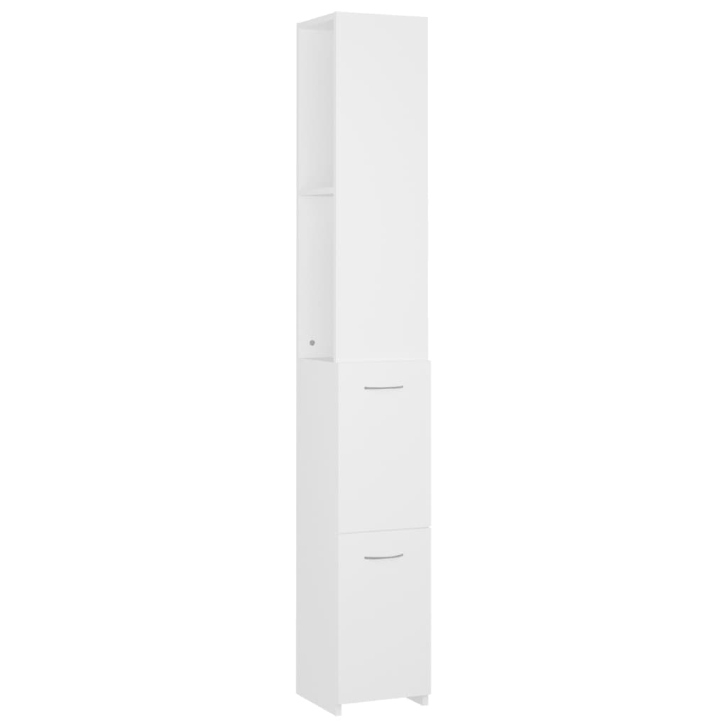 vidaXL Badschrank Weiß 25x26,5x170 cm Holzwerkstoff