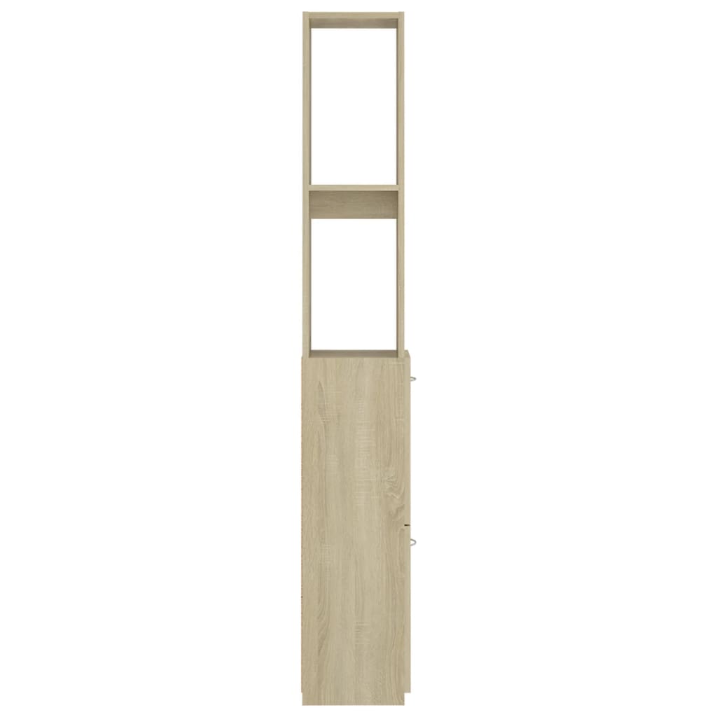 vidaXL Badschrank Sonoma-Eiche 25x26,5x170 cm Holzwerkstoff