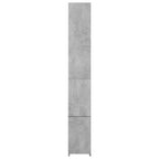 vidaXL Badschrank Betongrau 25x26,5x170 cm Holzwerkstoff