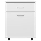 vidaXL Rollschrank Weiß 45x38x54 cm Holzwerkstoff