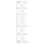 vidaXL Schuhschränke 2 Stk. Weiß 27,5x27x102 cm Holzwerkstoff