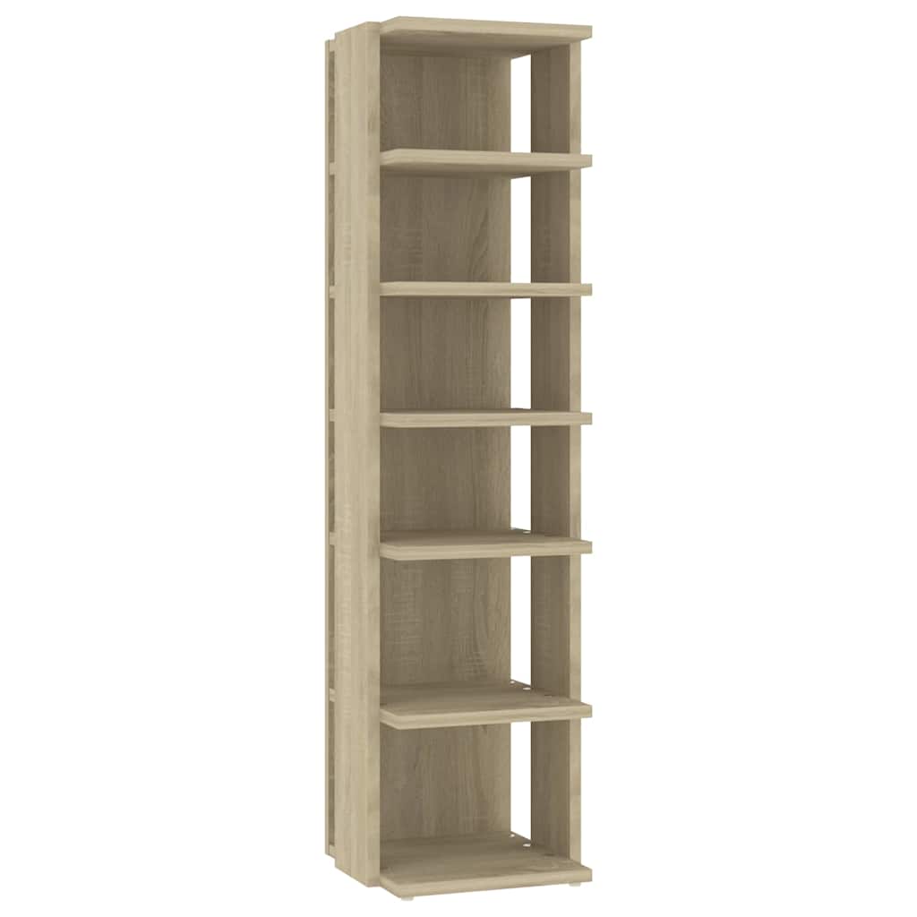 vidaXL Schuhschränke 2 Stk. Sonoma-Eiche 27,5x27x102 cm