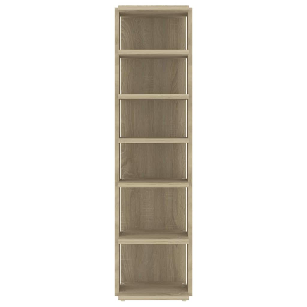 vidaXL Schuhschränke 2 Stk. Sonoma-Eiche 27,5x27x102 cm