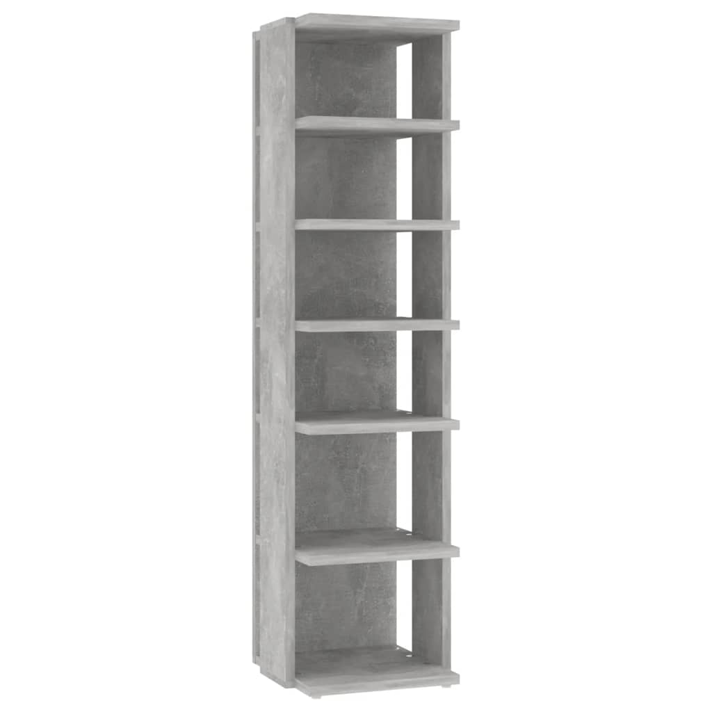 vidaXL Schuhschränke 2 Stk. Betongrau 27,5x27x102 cm