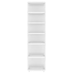 vidaXL Schuhschrank Hochglanz-Weiß 27,5x27x102 cm Holzwerkstoff
