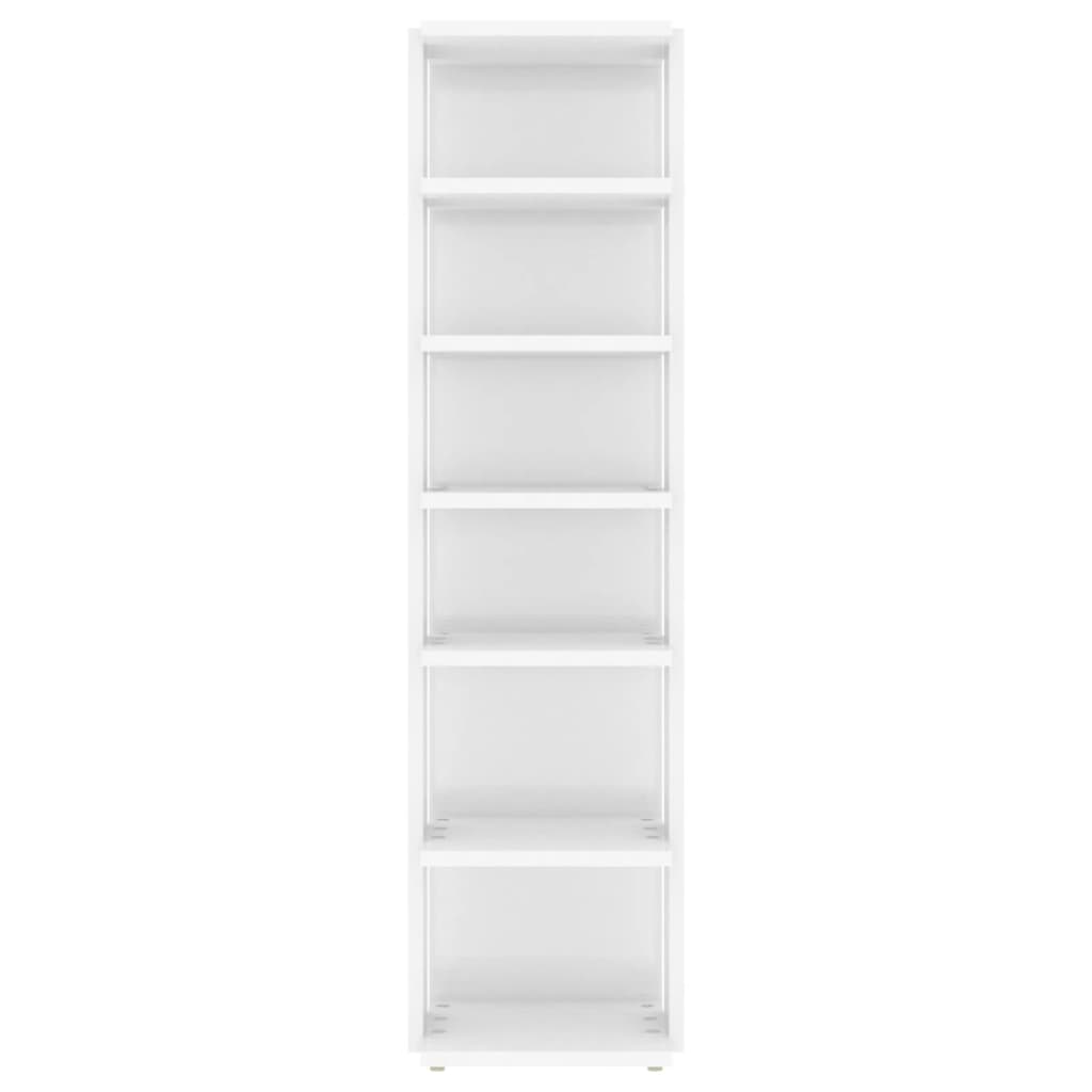 vidaXL Schuhschrank Hochglanz-Weiß 27,5x27x102 cm Holzwerkstoff