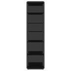 vidaXL Schuhschränke 2 Stk. Hochglanz-Schwarz 27,5x27x102 cm