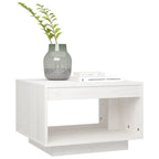 vidaXL Couchtisch Weiß 50x50x33,5 cm Massivholz Kiefer