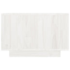 vidaXL Couchtisch Weiß 50x50x33,5 cm Massivholz Kiefer