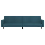 vidaXL Schlafsofa 2-Sitzer Blau Samt