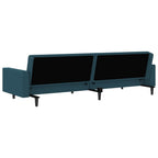 vidaXL Schlafsofa 2-Sitzer Blau Samt