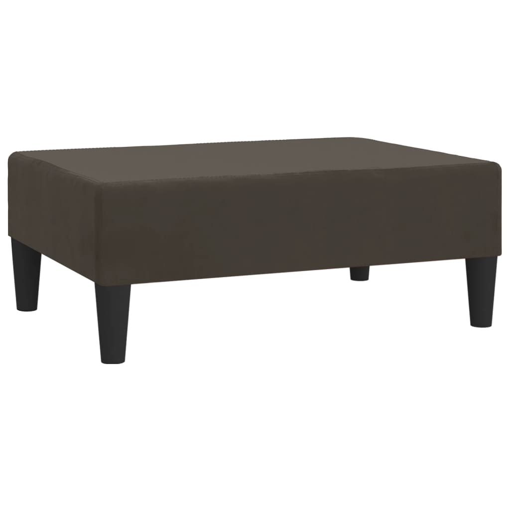 vidaXL Fußhocker Dunkelgrau 78x56x32 cm Samt