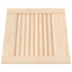 vidaXL Schranktür Lamellen-Design 39,5x39,4 cm Massivholz Kiefer