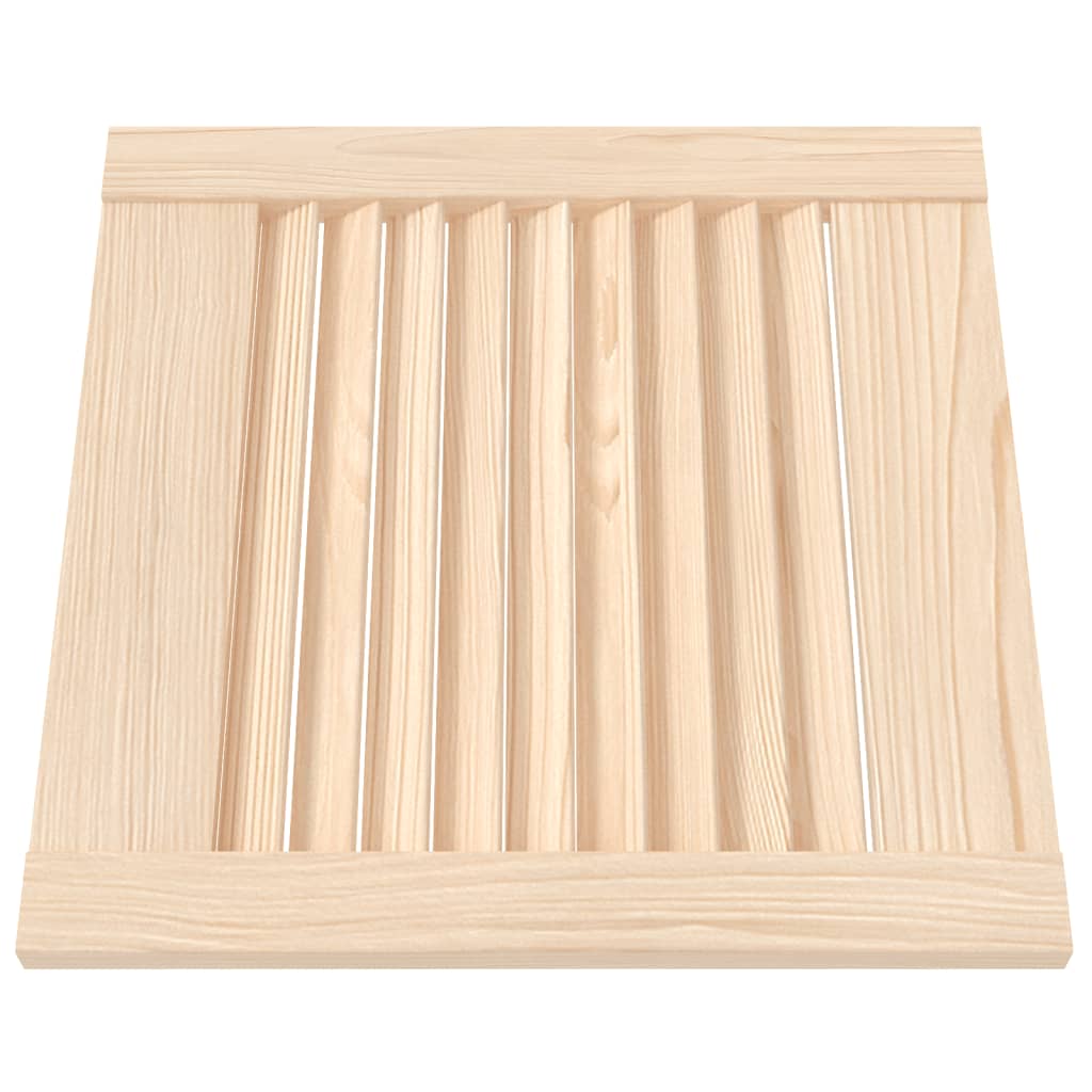 vidaXL Schranktüren Lamellen-Design 2 Stk. 39,5x39,4cm Massivholz