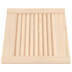 vidaXL Schranktüren Lamellen-Design 4 Stk. 39,5x39,4 cm Massivholz