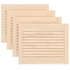 vidaXL Schranktüren Lamellen-Design 4 Stk. 39,5x49,4 Massivholz Kiefer