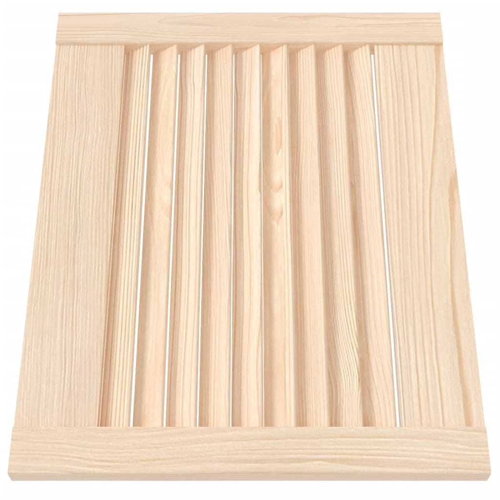 vidaXL Schranktüren Lamellen-Design 4 Stk. 39,5x49,4 Massivholz Kiefer