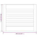 vidaXL Schranktüren Lamellen-Design 4 Stk. 39,5x49,4 Massivholz Kiefer