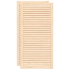vidaXL Schranktüren Lamellen-Design 2 Stk. 99,3x49,4 Massivholz Kiefer