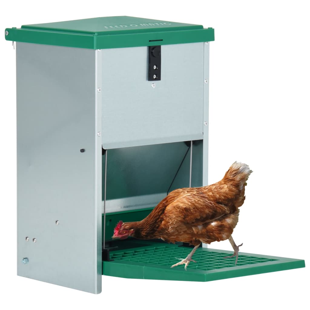 vidaXL Geflügel-Futterautomat Feedomatic mit Pedal 8 kg