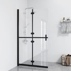 vidaXL Faltbare begehbare Duschwand Transparentes ESG Glas 70x190 cm