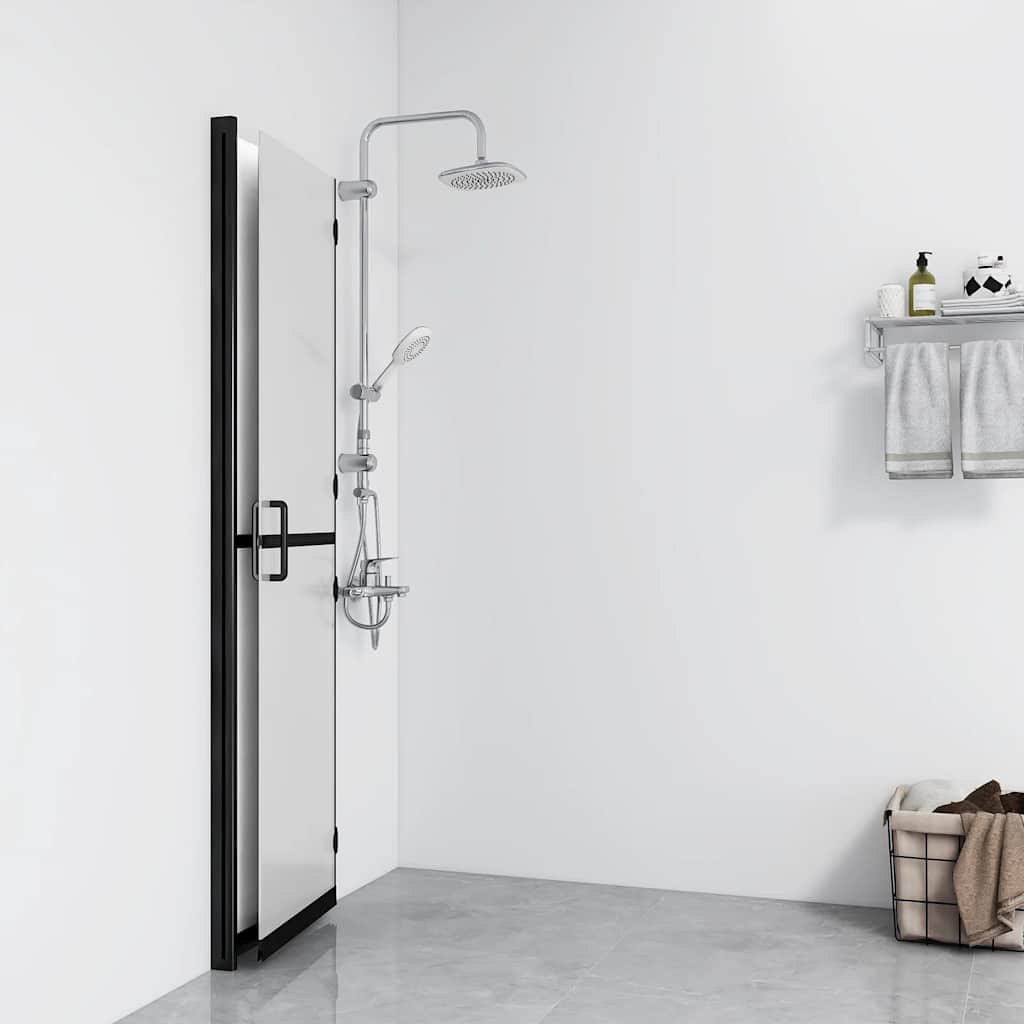 vidaXL Faltbare begehbare Duschwand ESG-Glas mattiert 70x190 cm