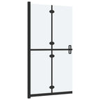 vidaXL Faltbare begehbare Duschwand ESG-Glas mattiert 70x190 cm